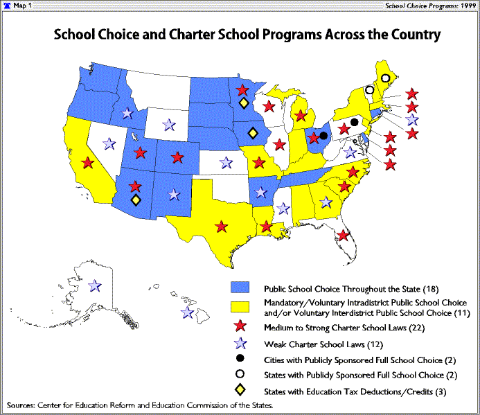 School Choice 1999 What s Happening In The States